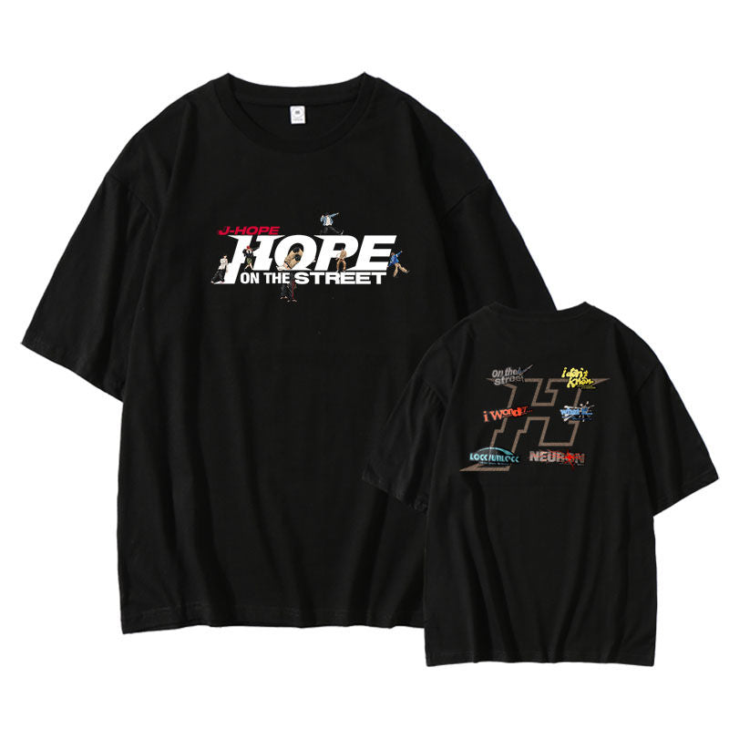 J HOPE HOPE ON THE STREET T-SHIRT 100% COTTON