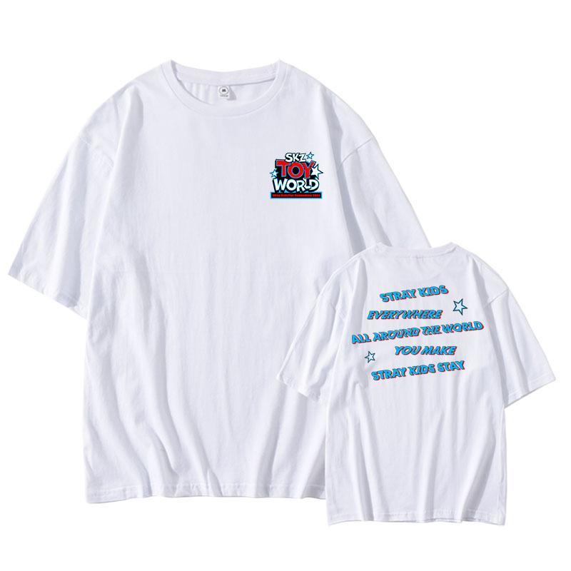 STRAY KIDS TOY WORLD T-SHIRTS AND LONG SLEEVE SHIRTS 100% COTTON