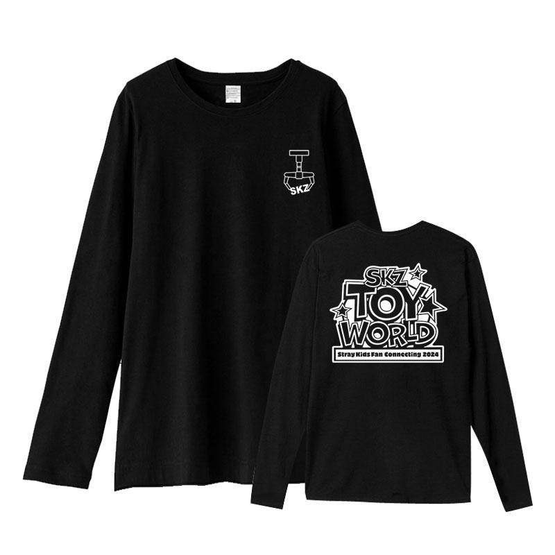 CAMISETAS Y CAMISAS DE MANGA LARGA DE STRAY KIDS TOY WORLD 100% ALGODÓN