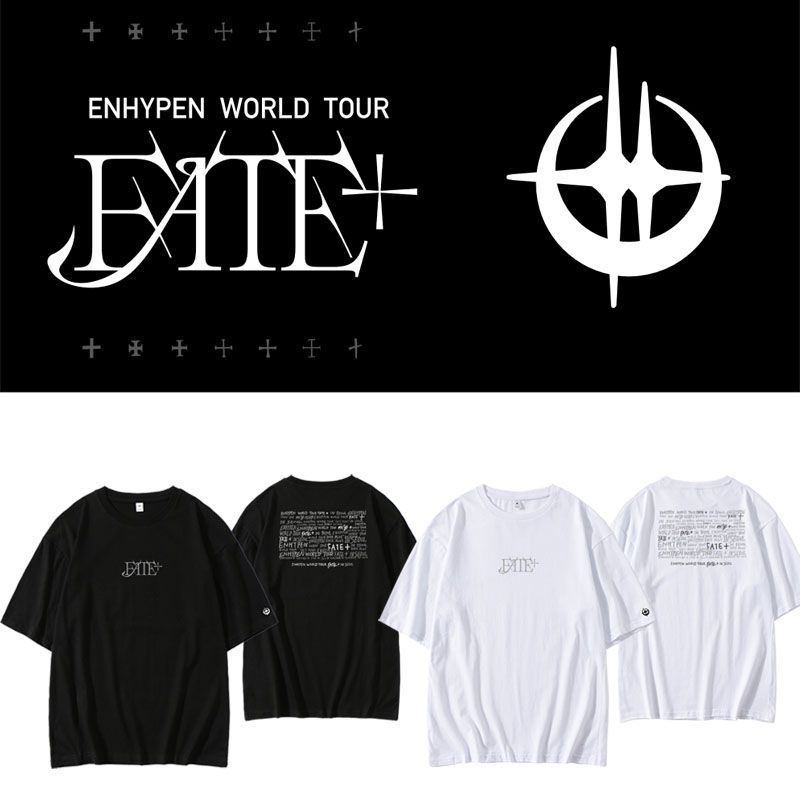 ENHYPEN WORD TOUR 2024 FATE PLUS T-SHIRT 100% COTTON