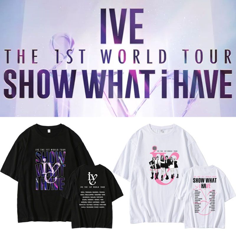 IVE MERCH T SHIRT 1St WORD TOUR "Show What i have" 100% COTTON
