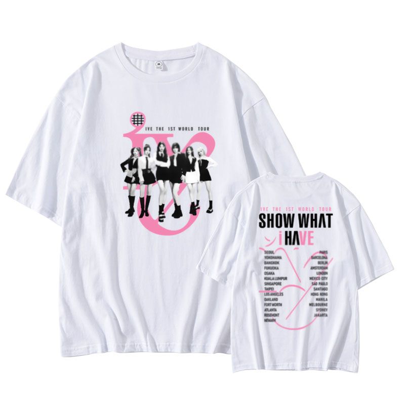 IVE MERCH T SHIRT 1St WORD TOUR "Show What i have" 100% COTTON