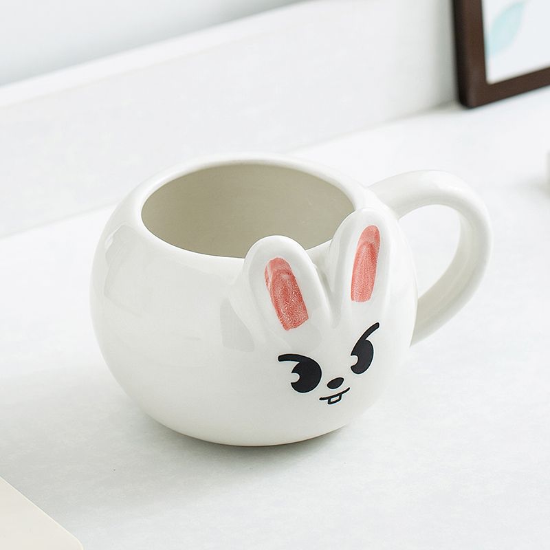 TAZA DE CERÁMICA PINTADA A MANO CON LA MARCA LEEBIT DE STRAY KIDS