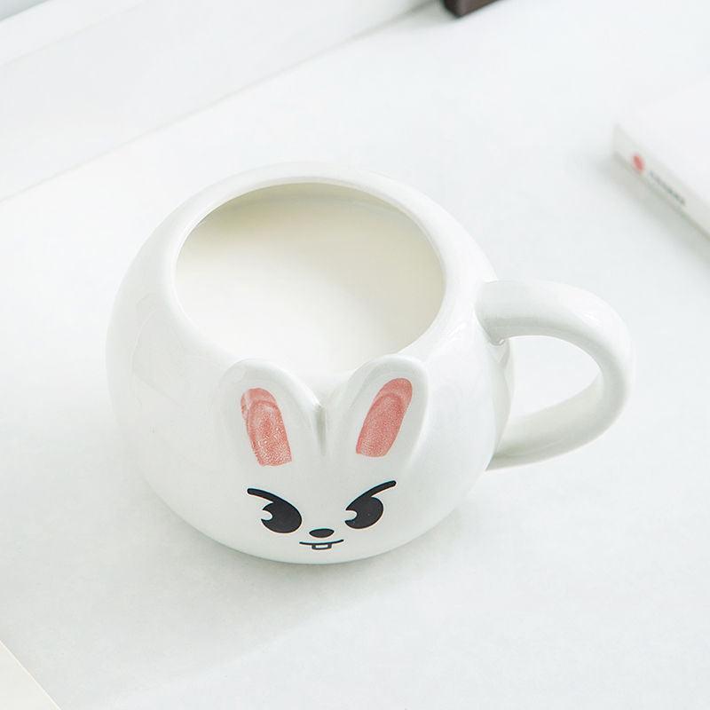 TAZA DE CERÁMICA PINTADA A MANO CON LA MARCA LEEBIT DE STRAY KIDS