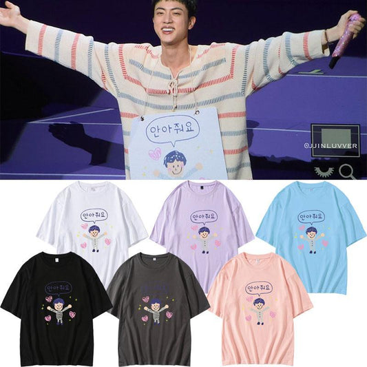 CAMISETA JIN - FIESTA BTS 2024 100% ALGODÓN (varios colores)