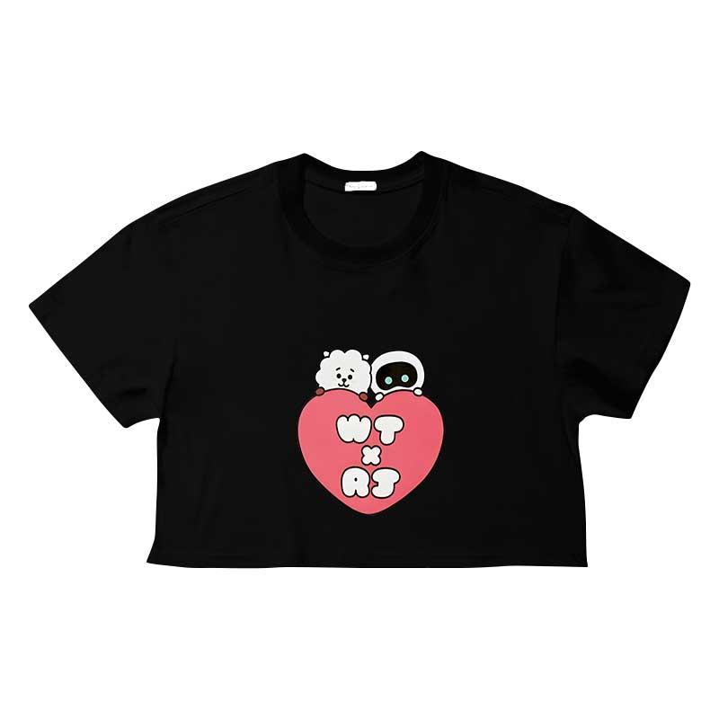 WTxRJ WELCOME HOME JIN 100% COTTON T-SHIRT/CROPPED TOP