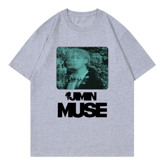 CAMISETAS JIMIN MUSE 100% ALGODÃO (várias cores)