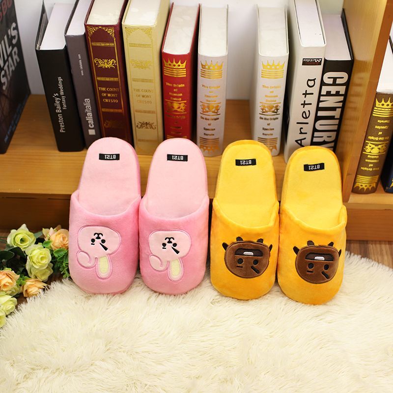 BT21 EMBROIDERED AND PLUSH SLIPPERS