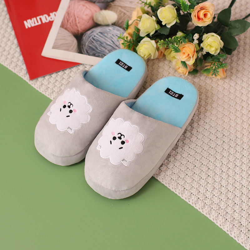 BT21 EMBROIDERED AND PLUSH SLIPPERS