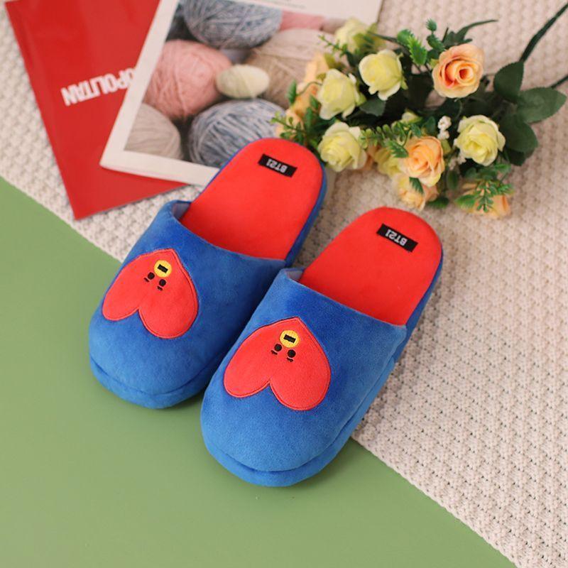 BT21 EMBROIDERED AND PLUSH SLIPPERS