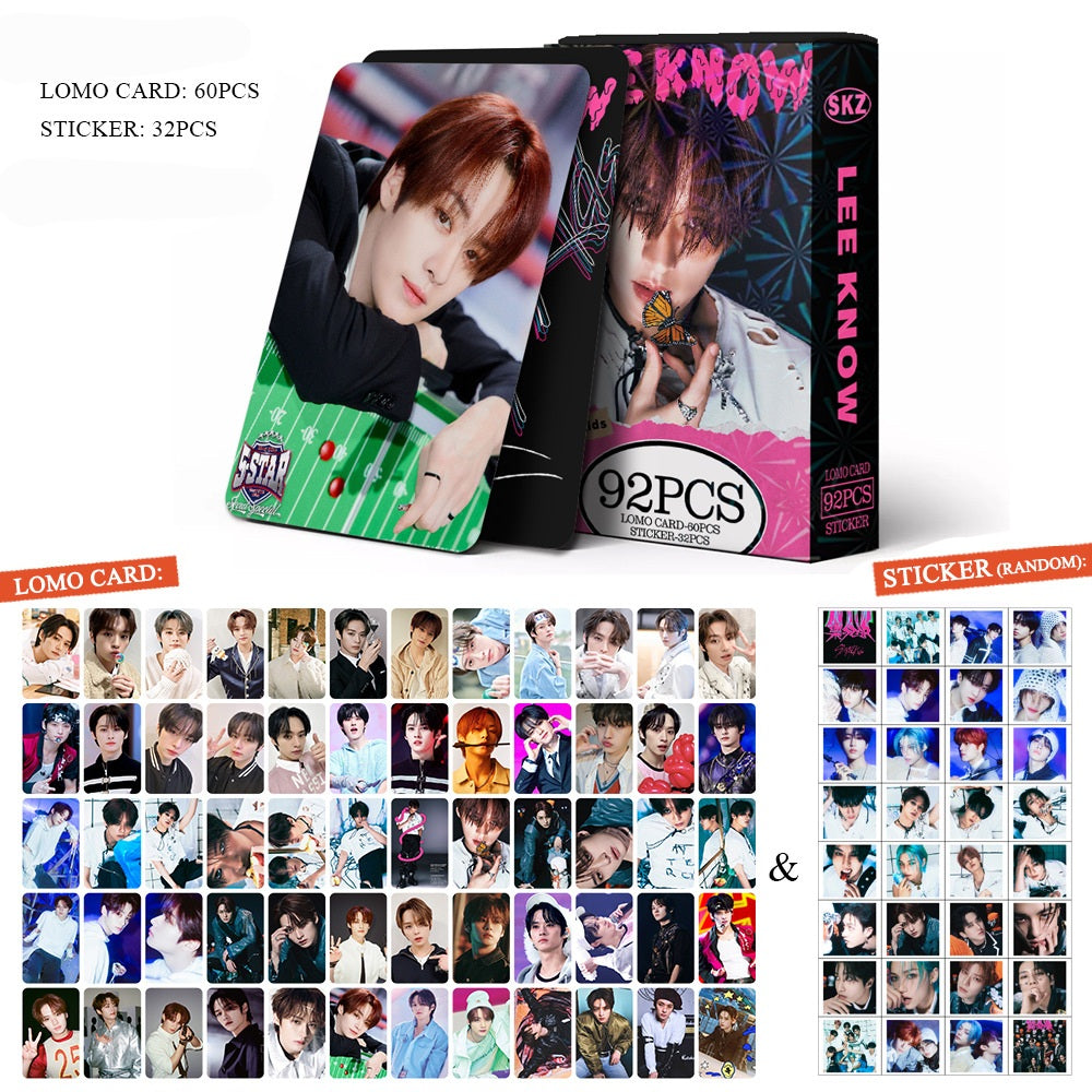 VARIOUS KITS - STRAY KIDS 92 PCS (60 PHOTOCARDS + 32 STICKERS)