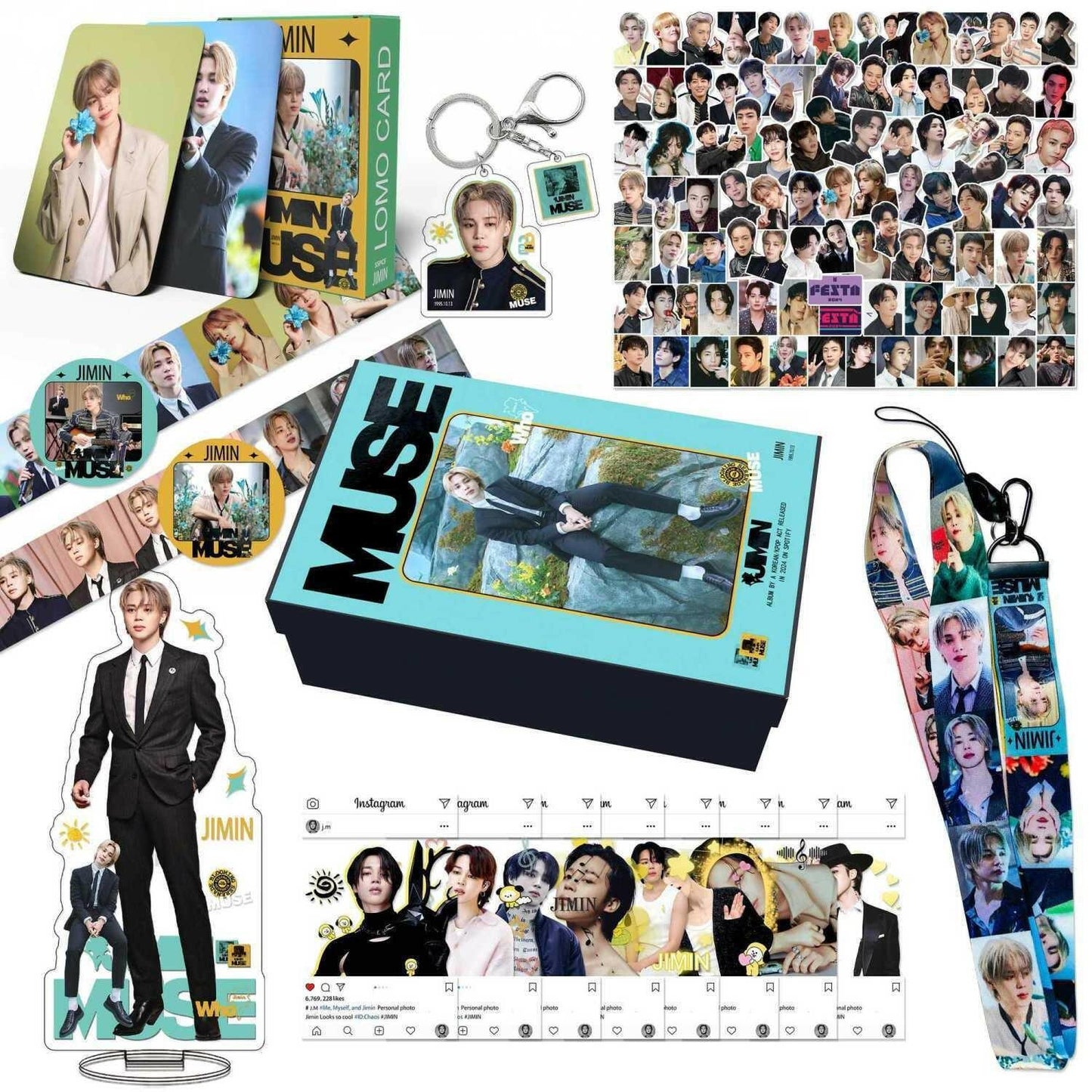 JIMIN MUSE 163 PCS (GIFT BOX WITH/ VARIOUS ITEMS!✨)