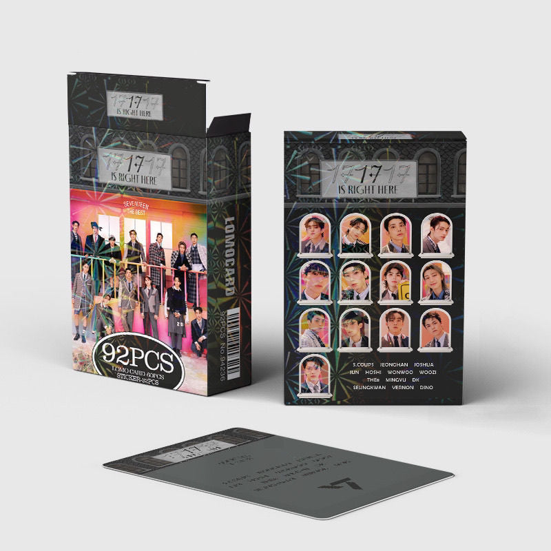 SEVENTEEN MERCH 17 Is Right Here92 TEILE KIT (60 PHOTOCARDS + 32 STICKER)