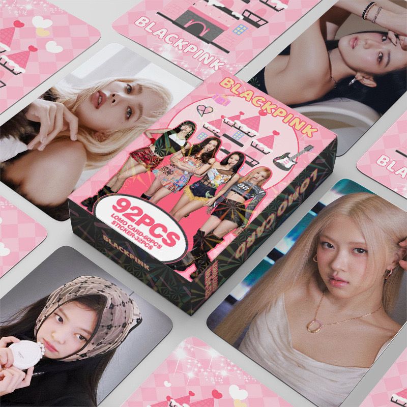 KITS DIVERSOS - BLACKPINK 92 PÇS (60 PHOTOCARDS + 32 ADESIVOS)