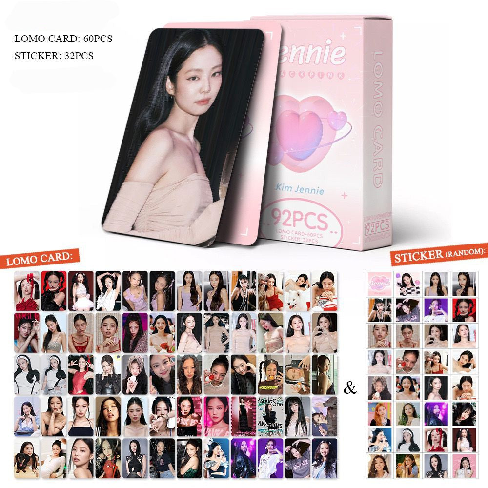 KITS DIVERSOS - BLACKPINK 92 PÇS (60 PHOTOCARDS + 32 ADESIVOS)