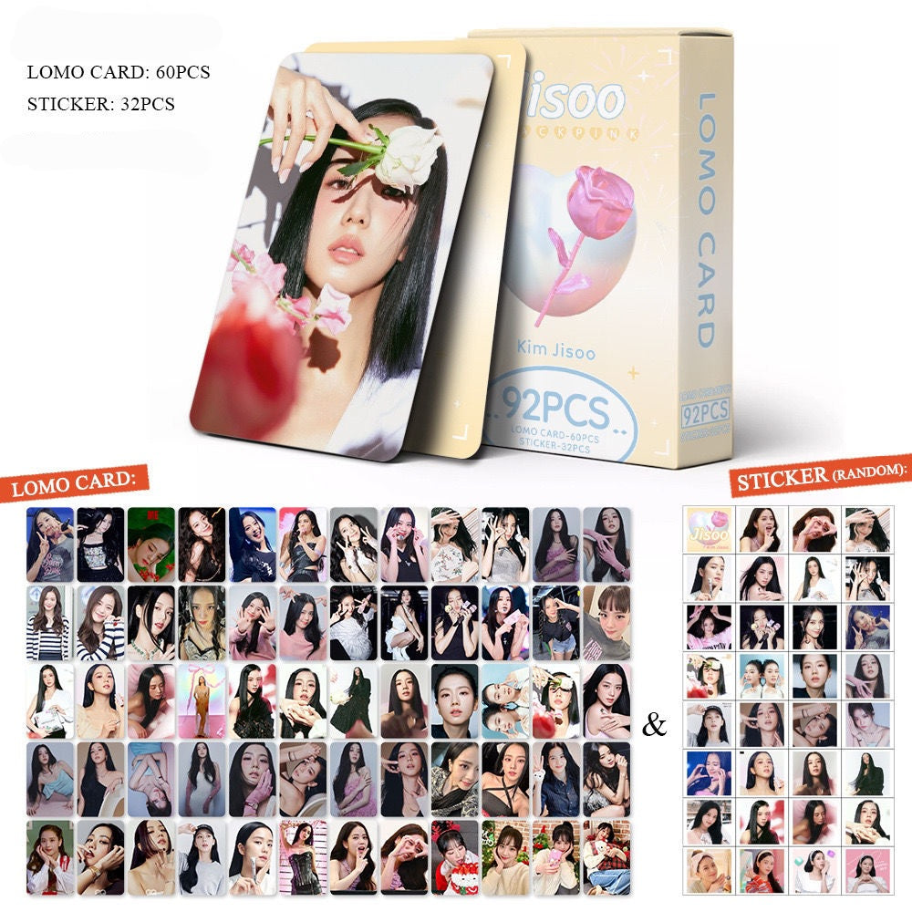 KITS DIVERSOS - BLACKPINK 92 PÇS (60 PHOTOCARDS + 32 ADESIVOS)