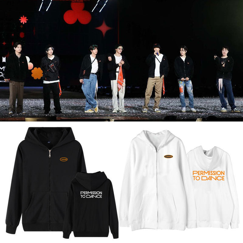 BTS PERMISSION TO DANCE SWEATSHIRT (black/white)