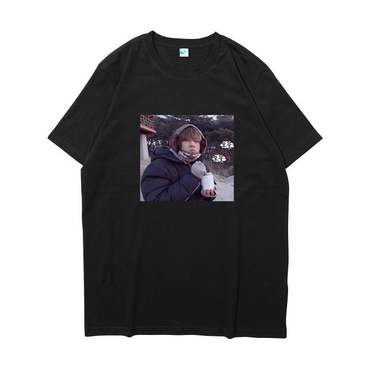 CAMISETAS BTS 100% ALGODÃO (branca e preta)