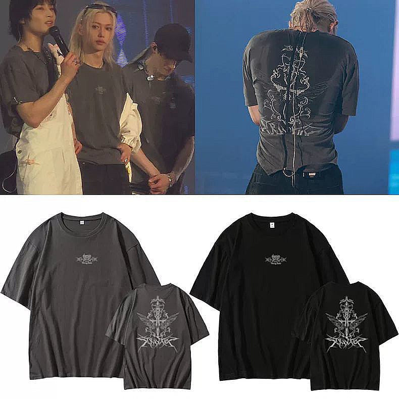 STRAY KIDS DOMIN ATE TOUR 2024 T-SHIRTS 100% COTTON