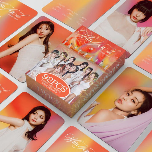 KIT TWICE WITH YOU - 92 PCS (60 PHOTOCARDS + 32 STICKERS)