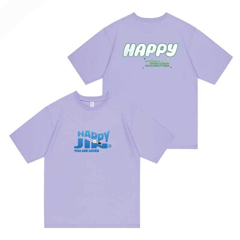 CAMISETA JIN - HAPPY 100% ALGODÃO VÁRIAS CORES!