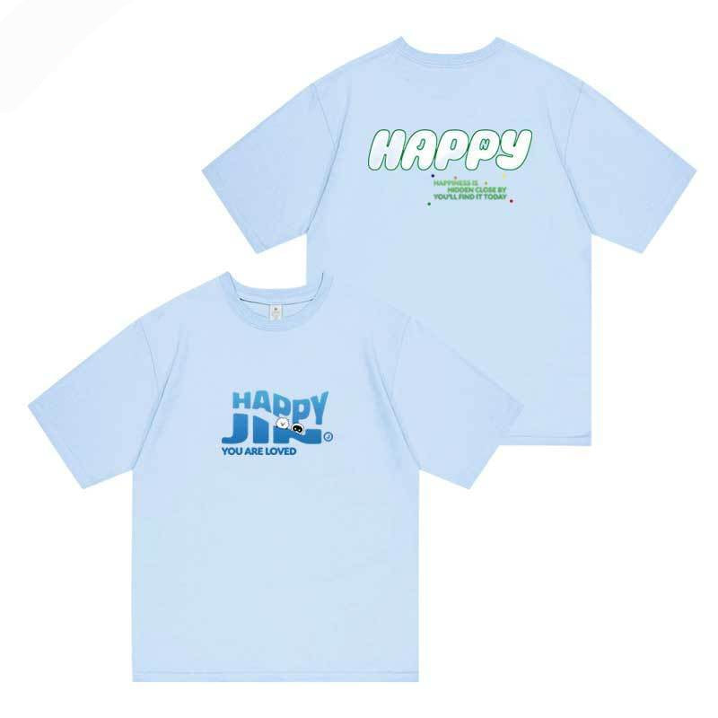 CAMISETA JIN - HAPPY 100% ALGODÃO VÁRIAS CORES!