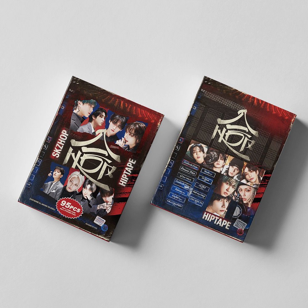 PHOTOCARDS STRAY KIDS HOP KIT 95 PCS (55 PHOTOCARDS + 40 STICKERS)