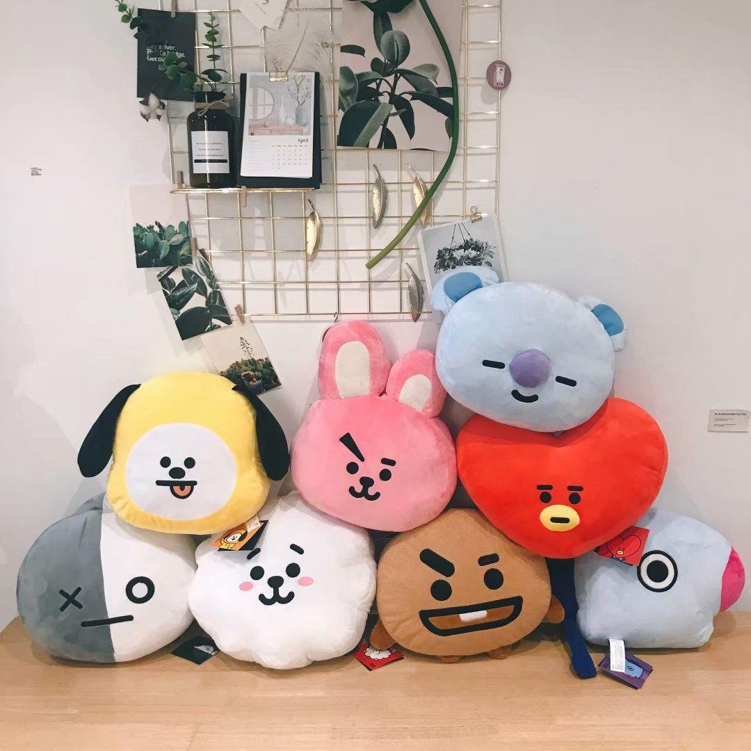 ALMOFADAS BT21 BTS TODOS OS PERSONAGENS 35CM