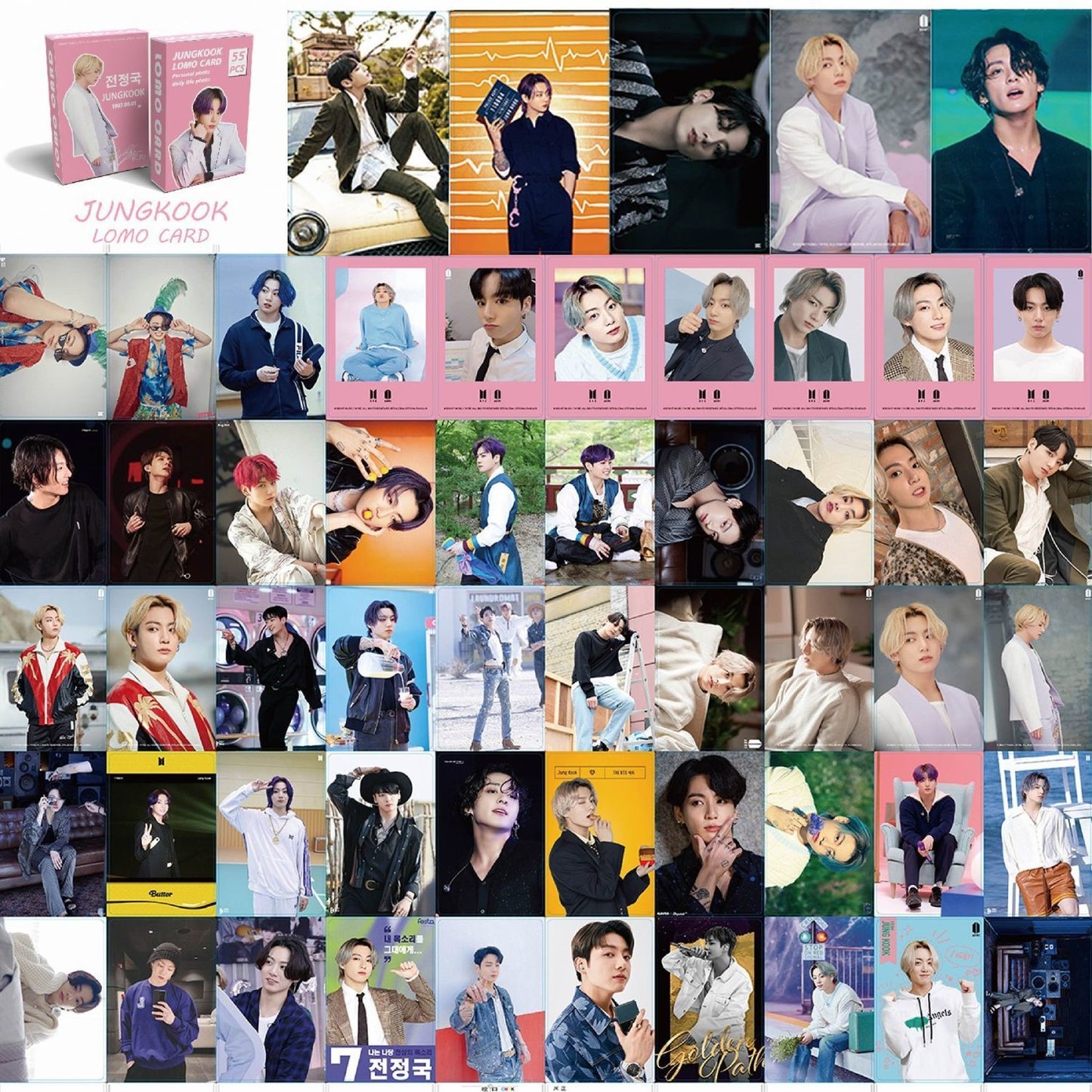 KITS C/ 55 PHOTOCARDS BTS - TODOS OS INTEGRANTES