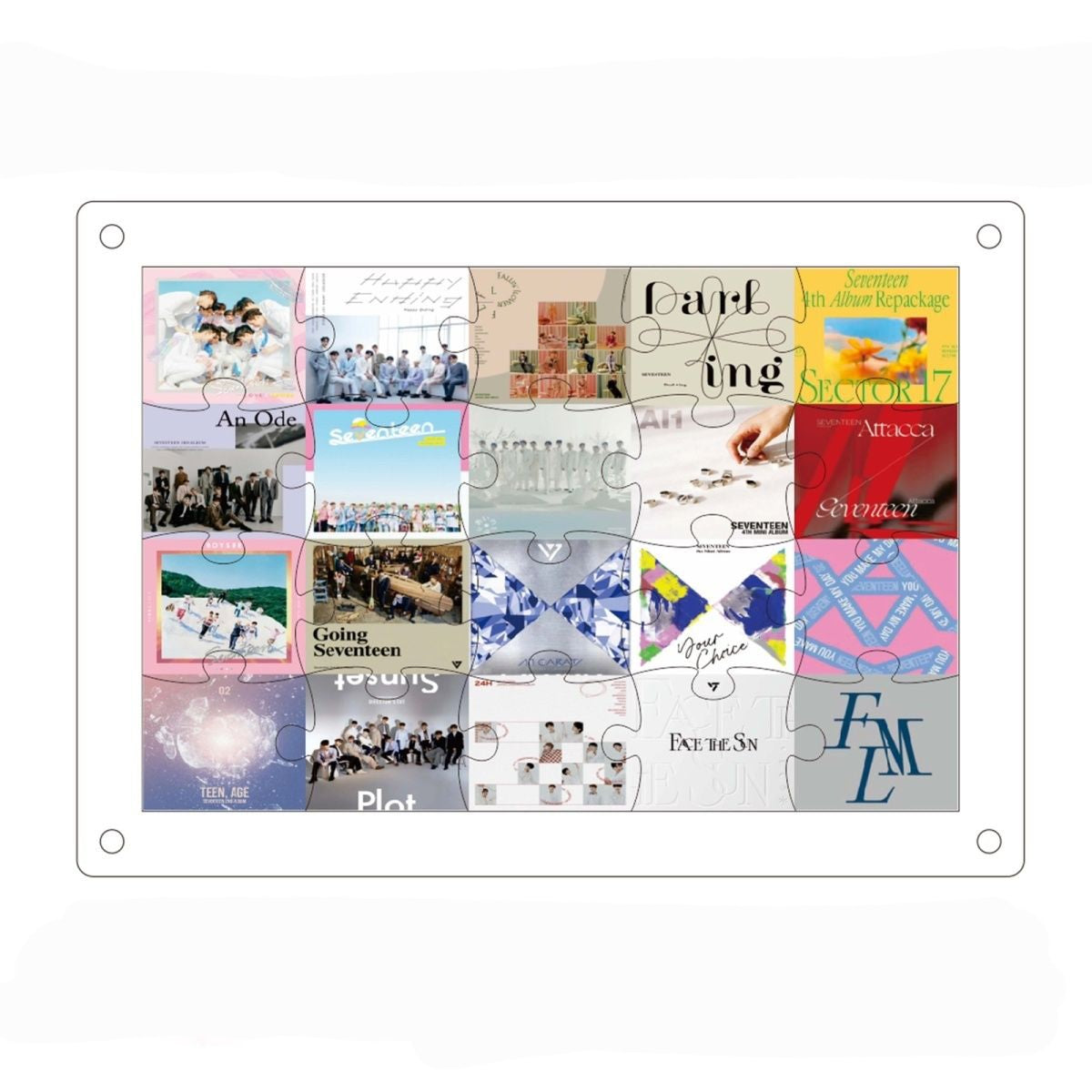 SEVENTEEN MERCH ALBUMS DECORATIVE PUZZLE(2 sizes) – PLANET STORE