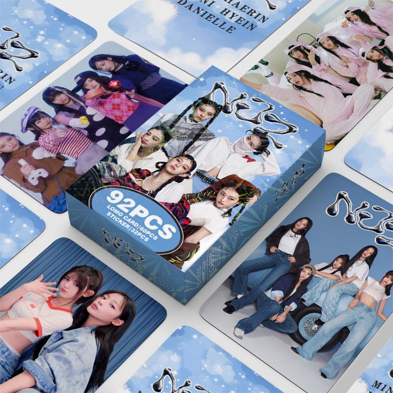 NJZ (NEWJEANS) PHOTOCARDS 92 PCS (60 PHOTOCARDS + 32 STICKERS)