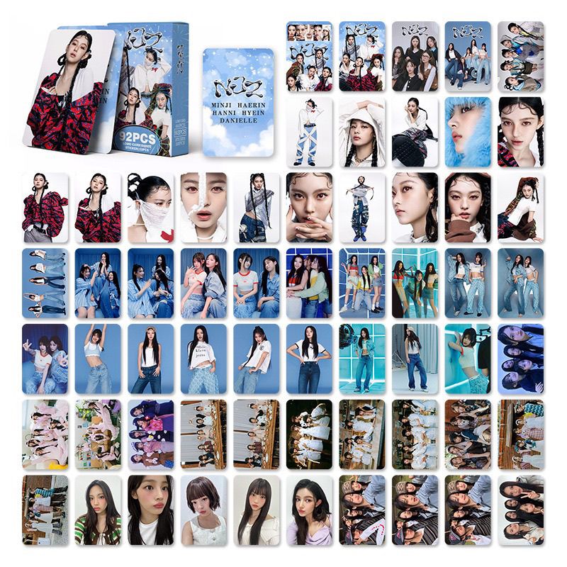 NJZ (NEWJEANS) PHOTOCARDS 92 PCS (60 PHOTOCARDS + 32 STICKERS)