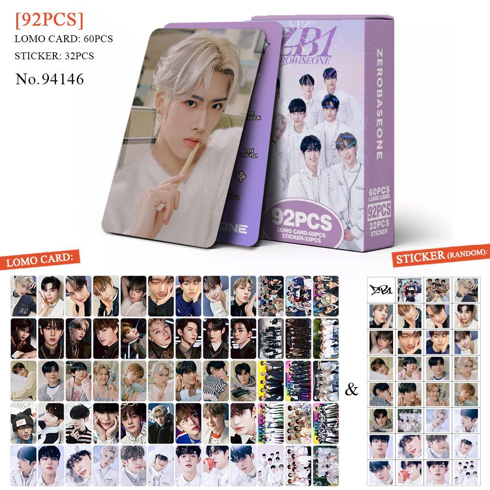 ZB1 ZEROBASEONE PHOTOCARDS + STICKER 92 STÜCK