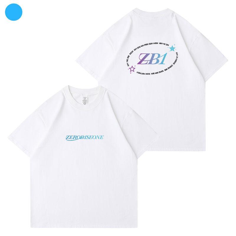 ZB1 ZEROBASEONE T-SHIRTS 100 % BAUMWOLLE – WEISS UND SCHWARZ