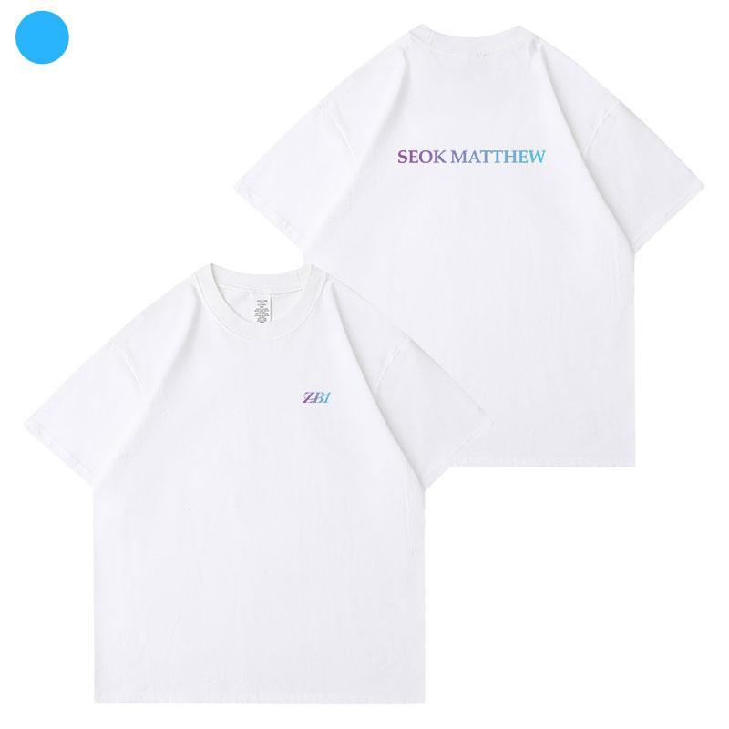 ZB1 ZEROBASEONE T-SHIRTS 100 % BAUMWOLLE – WEISS UND SCHWARZ
