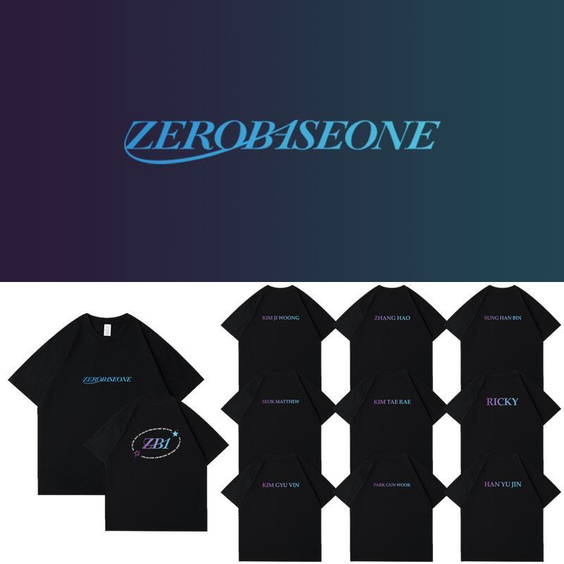 ZB1 ZEROBASEONE T-SHIRTS 100 % BAUMWOLLE – WEISS UND SCHWARZ