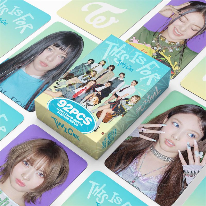 PHOTOCARDS TWICE DIES IST FÜR 92 STÜCK (60 Fotokarten + 32 Sticker)