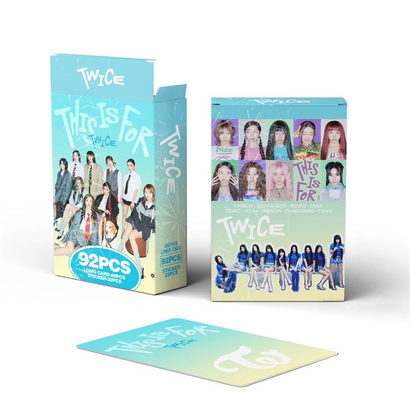 PHOTOCARDS TWICE DIES IST FÜR 92 STÜCK (60 Fotokarten + 32 Sticker)
