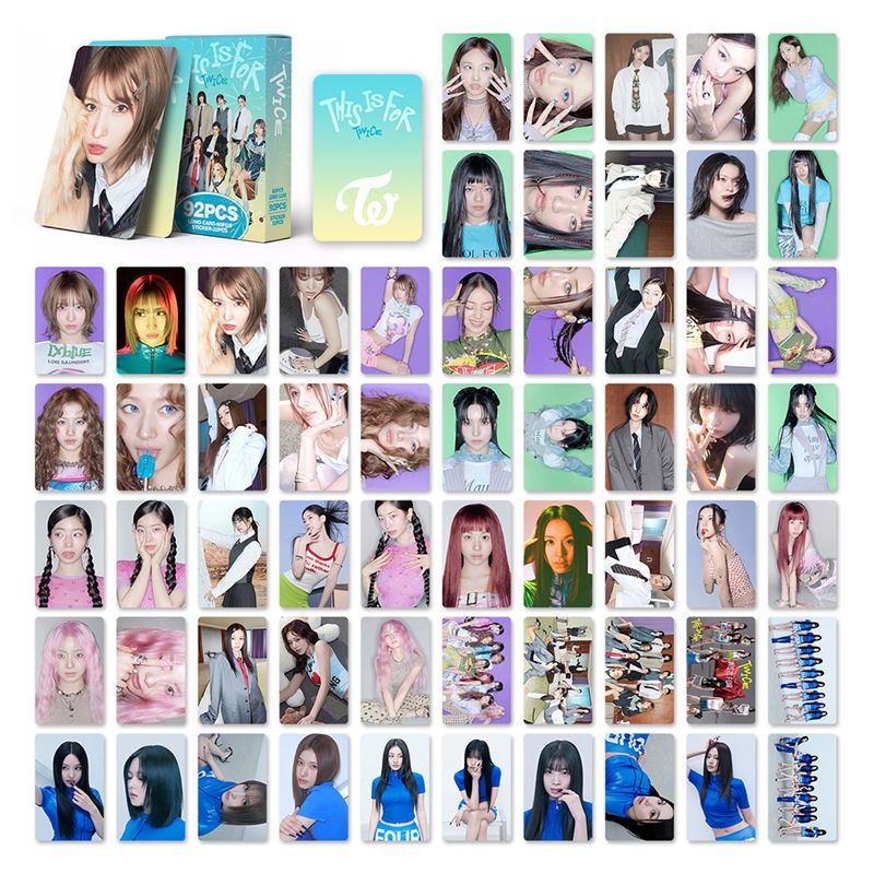 PHOTOCARDS TWICE DIES IST FÜR 92 STÜCK (60 Fotokarten + 32 Sticker)