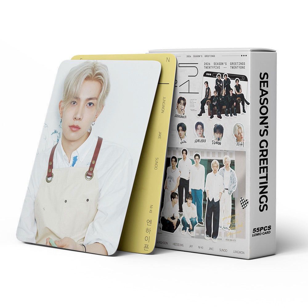 ENHYPEN エナプ シーグリ 購入特典 フォト チケット 2026 韓国 PHOTOCARDS ENHYPEN 2026 SEASON'S GREETINGS 55 PCS – PLANET STORE