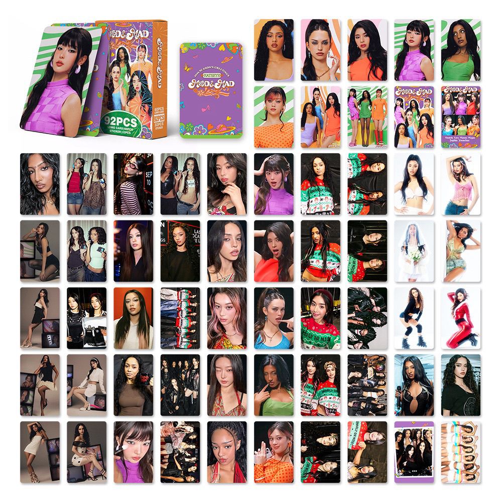 KATSEYE PHOTOCARDS + STICKERS 92 PCS