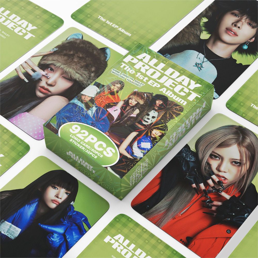 ALLDAY PROJECT PHOTOCARDS 92 TEILE (60 KARTEN + 32 STICKER)