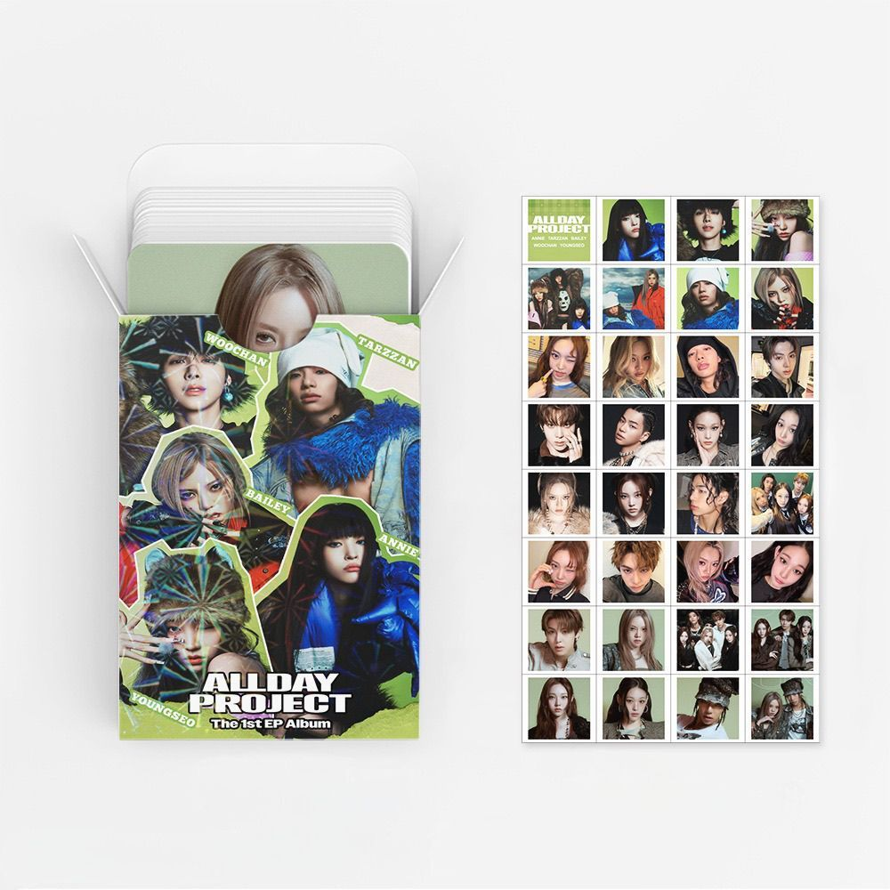 ALLDAY PROJECT PHOTOCARDS 92 TEILE (60 KARTEN + 32 STICKER)