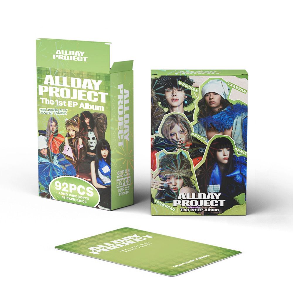 ALLDAY PROJECT PHOTOCARDS 92 TEILE (60 KARTEN + 32 STICKER)