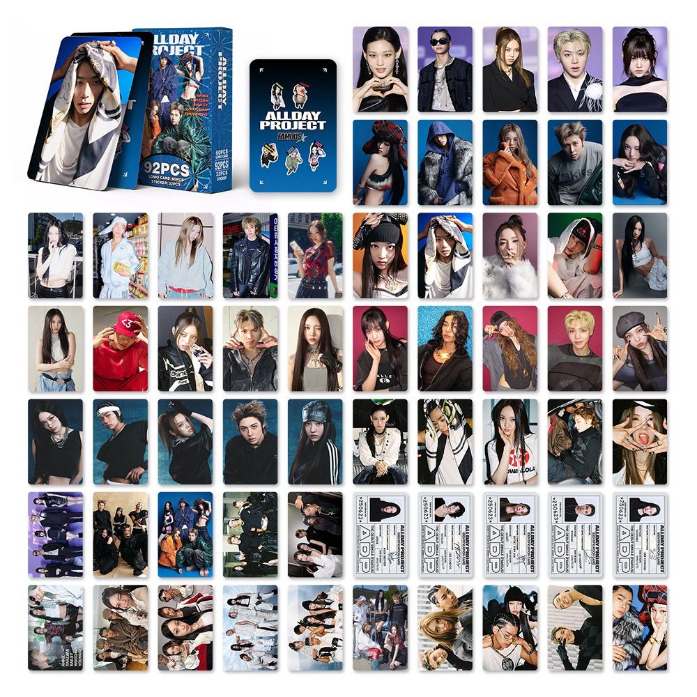 ALLDAY PROJECT PHOTOCARDS 92PCS (60 CARDS+ 32 STICKERS)
