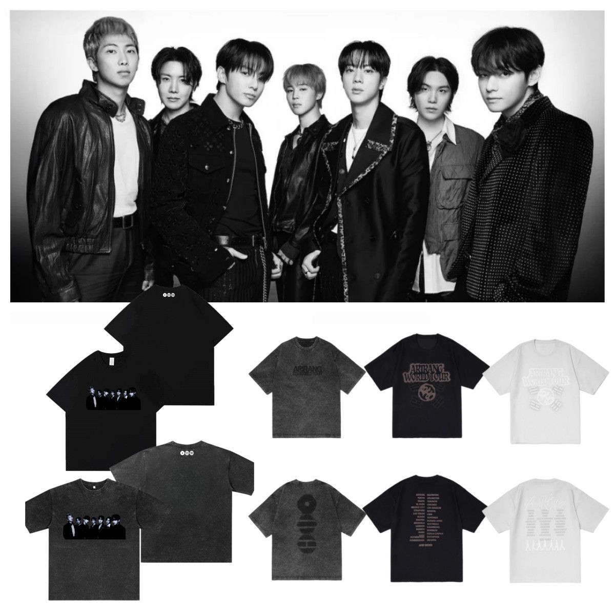 BTS WORLD TOUR 2026 MERCH T-SHIRTS 100% BAUMWOLLE