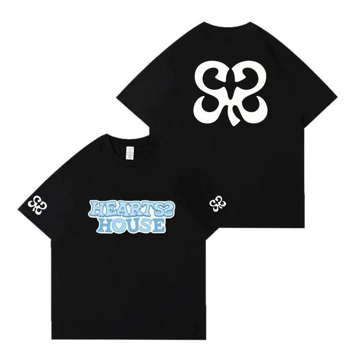 HEARTS2HEARTS T-SHIRTS 100 % BAUMWOLLE (weiß, blau und schwarz)