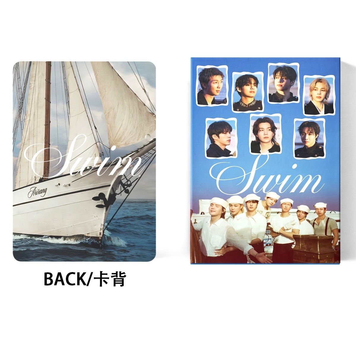 BTS SWIM PHOTOCARDS 127 PCS (55 cards+72stickers) – PLANET STORE