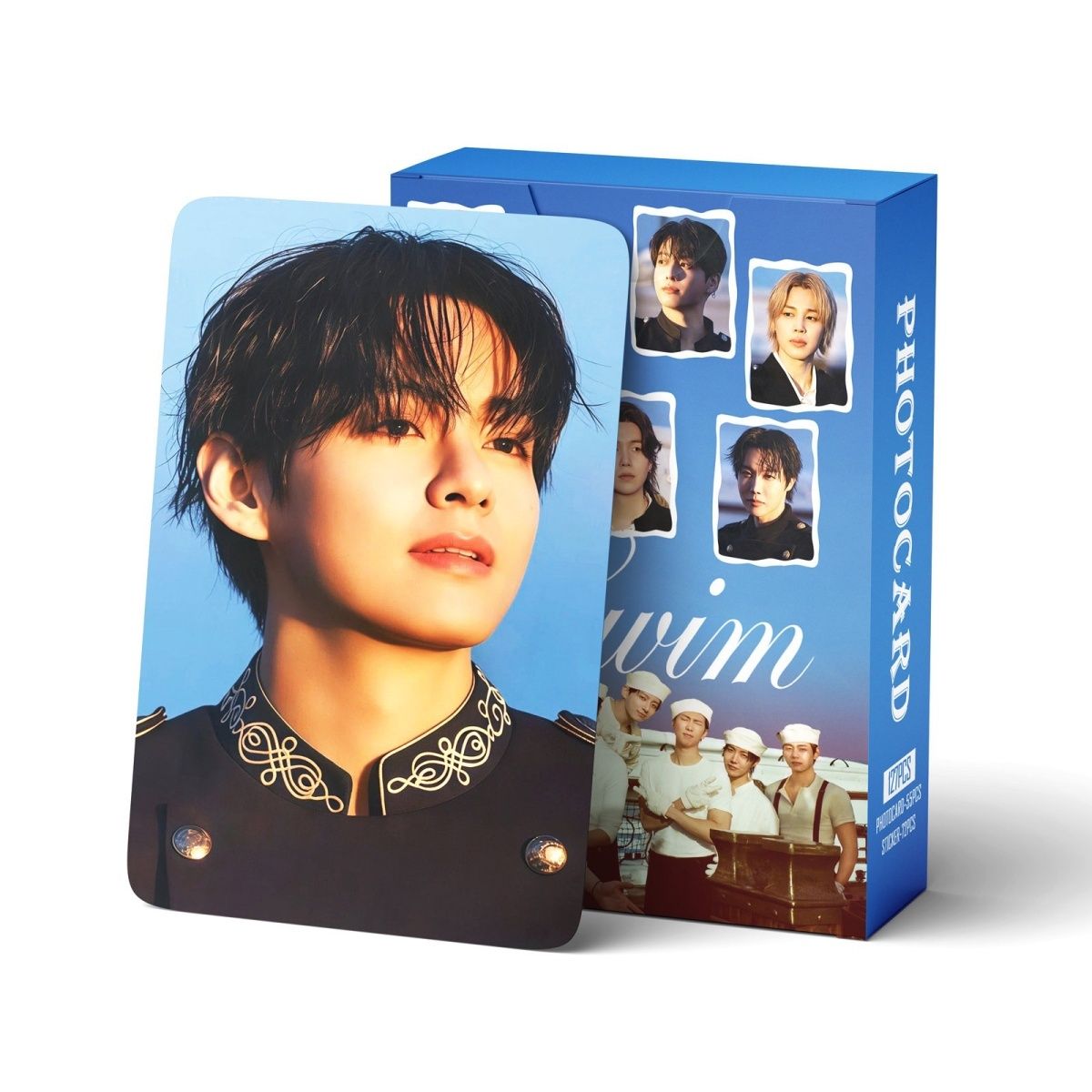BTS SWIM PHOTOCARDS 127 PCS (55 cards+72stickers) – PLANET STORE