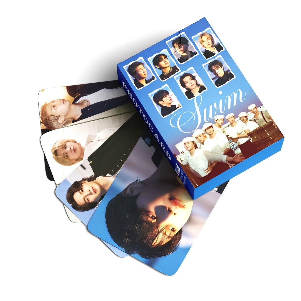 BTS SWIM PHOTOCARDS 127 PCS (55 cards+72stickers) – PLANET STORE